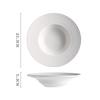 ZISIZ White Ceramic Pasta Plate