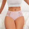 3Pcs Women's Lace Panties Sexy Hollow Out Boyshort Underwear Transparent Floral Underpants Girls Tempting Lingerie S-XXL
