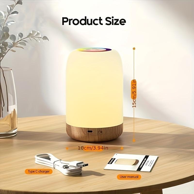 New LED Night Light Bedroom Bedside Ambient Light USB Charging Touch Eye protection Night Light Table Lamp