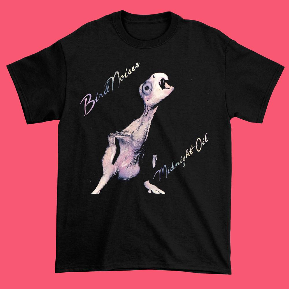 New Midnight Oil Band Bird Noises Cotton Black All Size Men Women Shirt BL362
