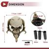 10cm Skull Automatic and Manual Shift Knob with 3 Adapter Resin Beige 1 Set