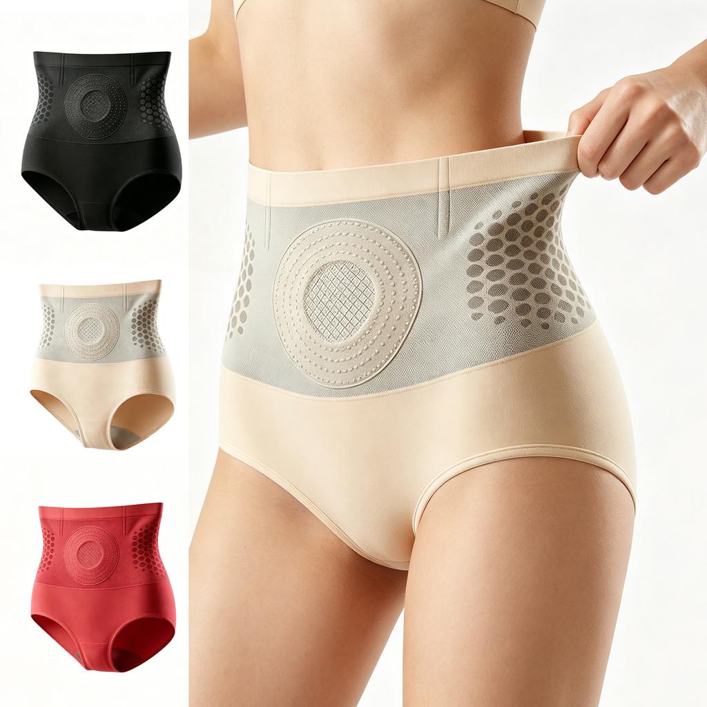 High Waist Shaping Yoga Shorts with Silicone Microneedle Technology Seamless Breathable Supportive Design for Daily Wear and Exercise