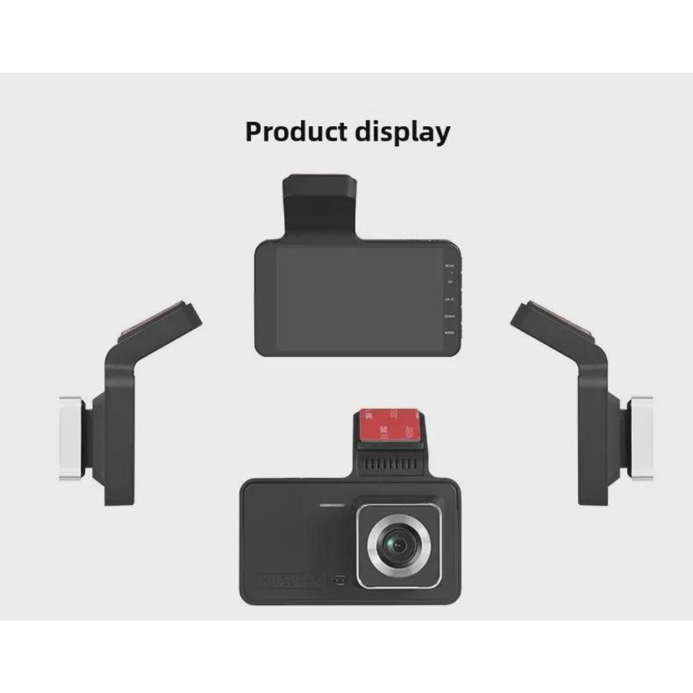 Night Vision Dual Lens Hidden Car Recorder with 4-inch Screen for Cross-border Driving and Reversing Image Recording.