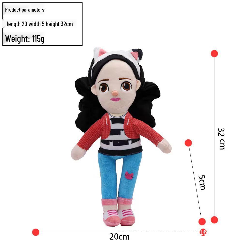 Gabby's Dollhouse Cat Plush Toy Collection