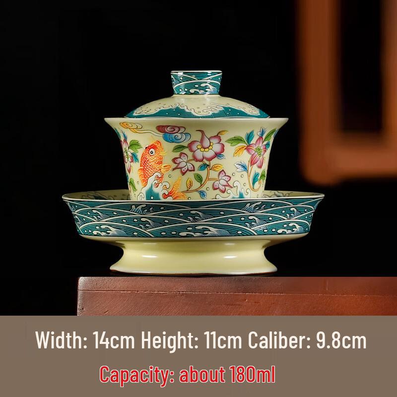 Ru Kiln Blue and White Gaiwan