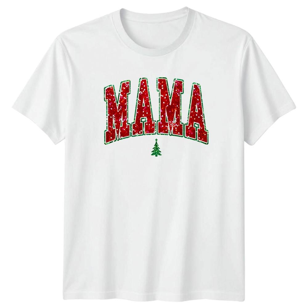Mama Christmas Holidays Unisexs TShirt Unisexs Tee Graphic Unisex Top S