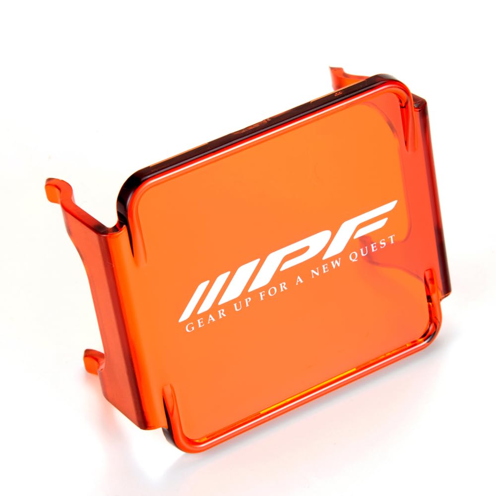 

IPF Fog Light Lens Cover C-622 Amber LED Square 2-inch Double Size for Bad Weather Easy Installation and Removal 1 Piece