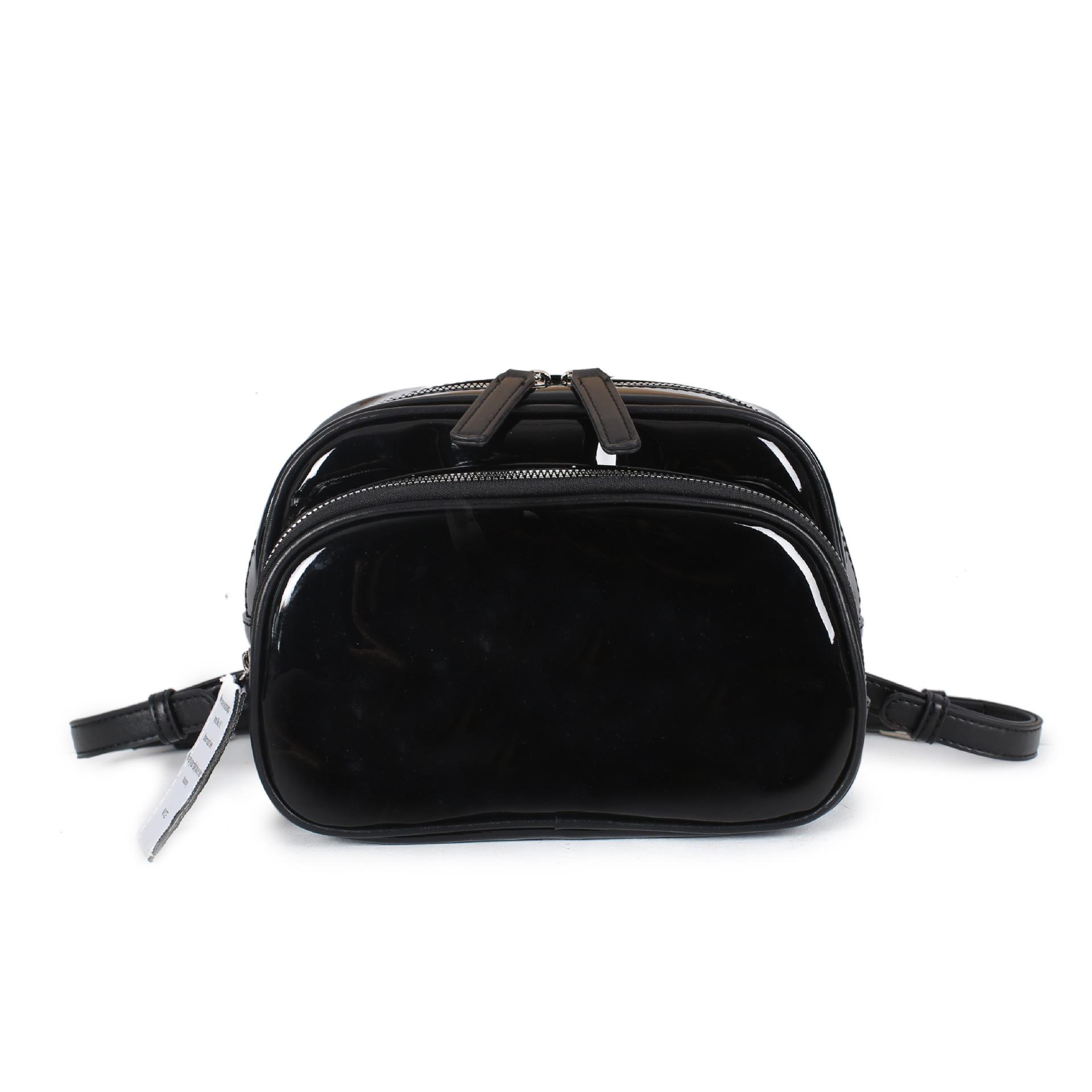 

Простая женская сумка из искусственной кожи, черный рюкзак, школьный рюкзак в студенческом стиле, повседневный и универсальный рюкзак для женщин чёрный