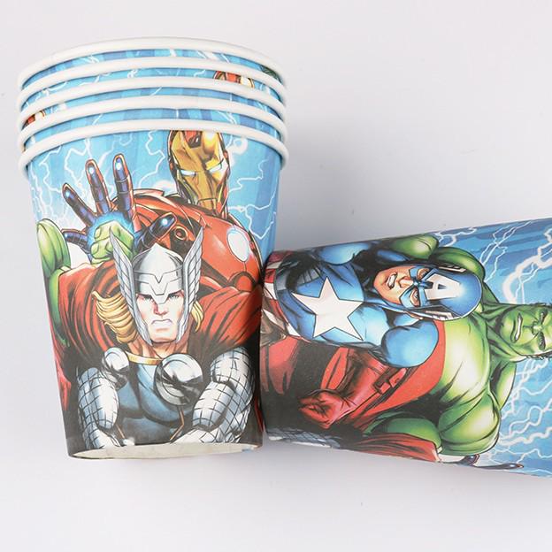 Avengers Tableware Set: Bunting, Cups, Plates, Masks, Cutlery, and Gifts for Indoor Parties