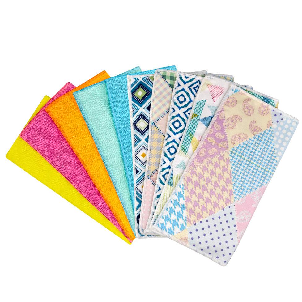 Dishwashing Cloth Kitchen Rag Custom Scouring Pad Household Products Multifunctional Cleaning Towel 30*30CM 10 Piece Microfiber