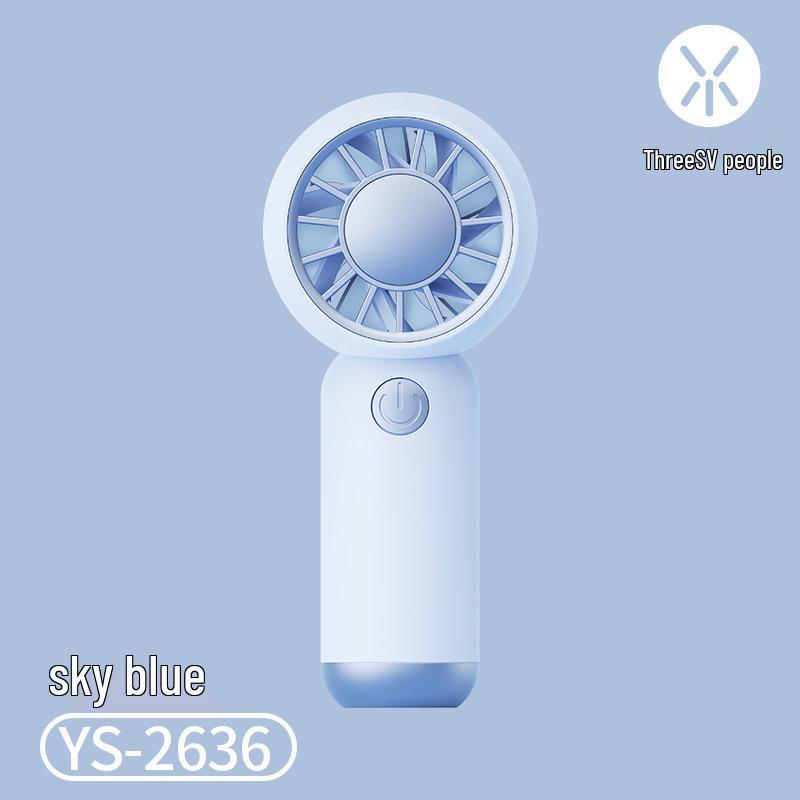 Portable Mini USB Rechargeable Fan - Summer Student Gift with Custom Logo Box + USB Cable