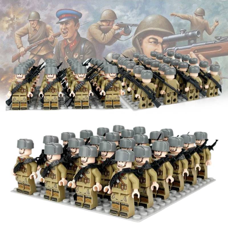 Building Army Square Block Toy Set Classic And Exquisite Particle Square Doll