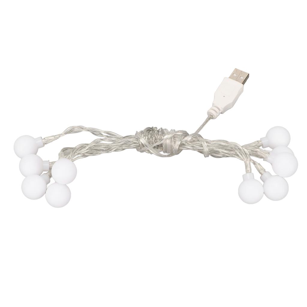 Ball String Light Waterproof USB Powered Colorful Decorative LED Lamp String for Christmas Party Bed