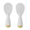 Non-Stick Standing Rice Spoon with Weighted Bottom Plastic Rice Ladle Heat-Resistant Scratch-Free Space-Saving Kitchen Gadget