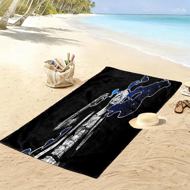 Rogue Samurai's Fury beach towel Portable for travel soft seaside Absorbent bath towel Outdoor pool towel Comfort beach Fashion