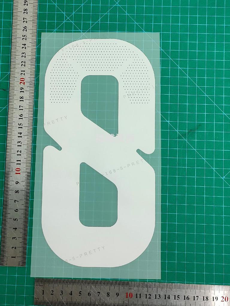 2026AD Adult White Home Game Jersey Heat Press Number Stickers