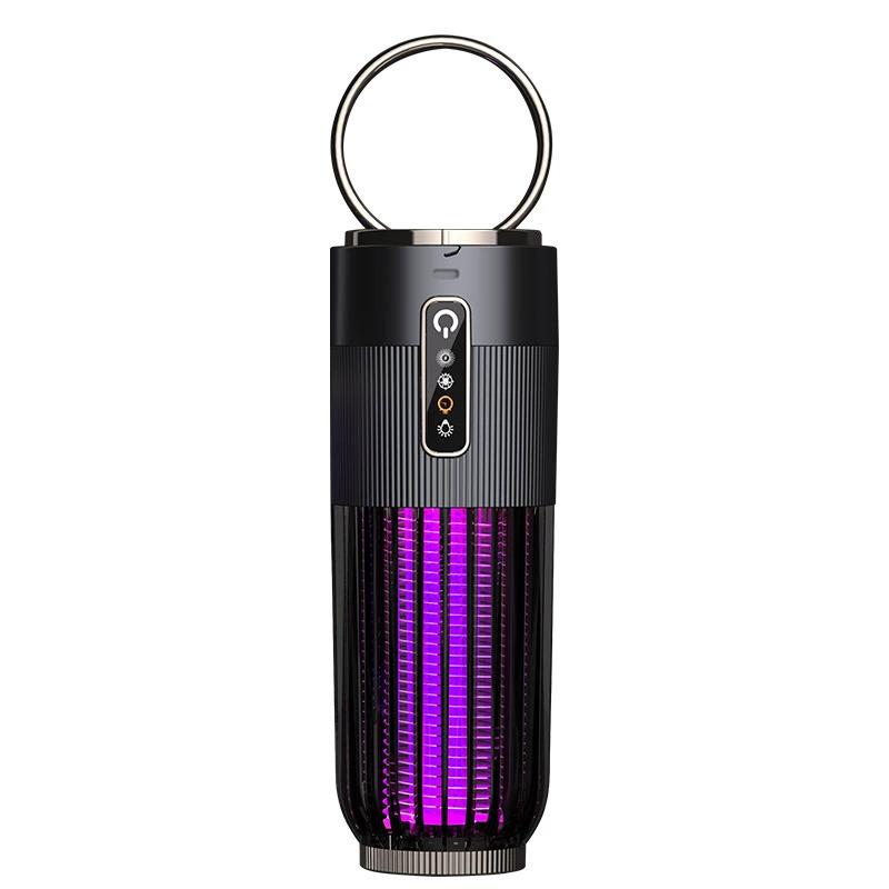 

Lámpara antimosquitos eléctrica para interiores y exteriores, recargable por USB y solar con temporizador