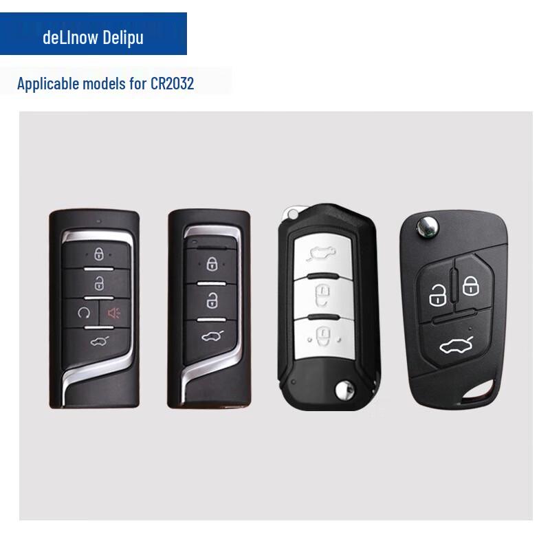 Delipow CR2032 Car Remote Key Battery CN Plug (adapter Included)