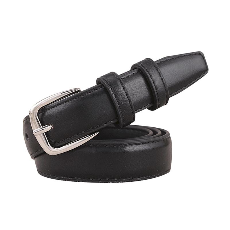 1Pc Women's Fashion PU Leather Metal Buckle Belt Girls Dress Jean Pants Waistband Belts For Lady High Quality Ladies Dress Belt