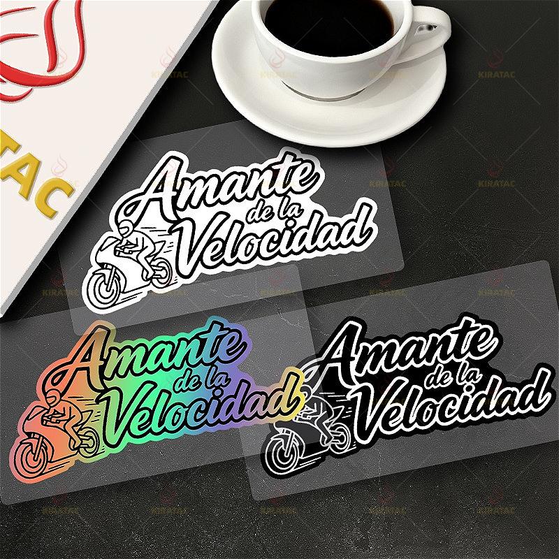 1pc Original Amante De La Velocidad Motorcycle Sticker for Motorcycle Fairing Tailbox Car Body Scooter Waterproof Vinyl Decals