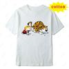 Calvin And Hobbs Tiger Hug Printed Tshirt American Retro Comic Unisexs And Unisexs Short Sleeve Shirt