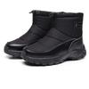 Winter Warm Snow Boots for Men Outdoor Anti-Slip Waterproof Walking Ankle Booties for Male Comfortable Hiking Mid-Calf Boots Shoes With Fur Lined