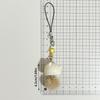 Kawaii Cartoon Kitten Phone Charm Lanyard DIY Accessories Cat Keychain Pendant Resin Beige Kakhi Bag Decorative Pendant Couple