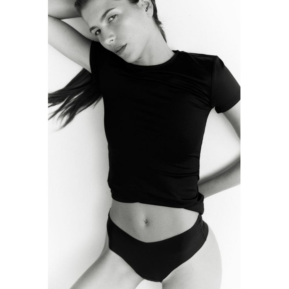 

Комплект из 3 трусиков-хипстеров HM No Show, черный