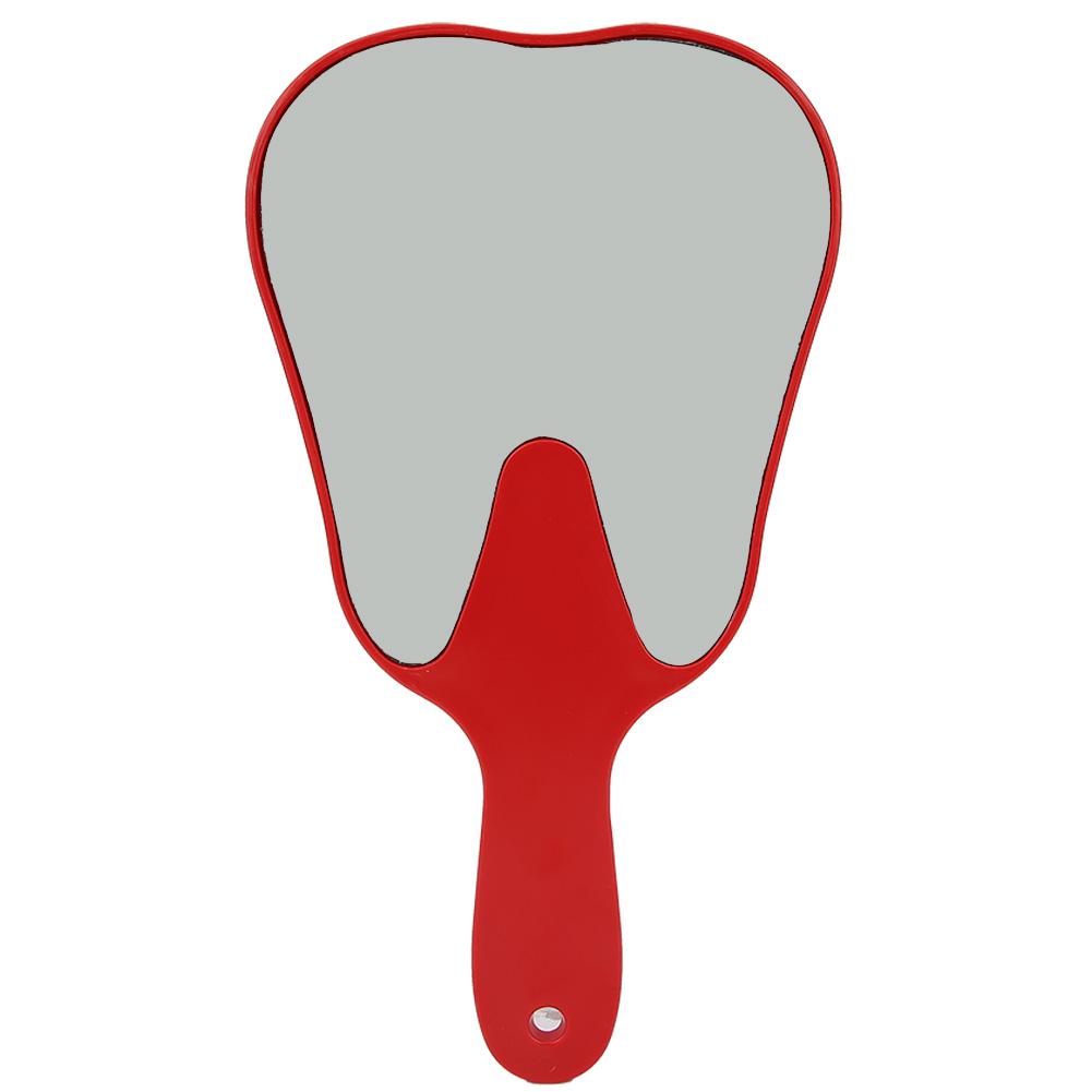 Fashionable Cute Handheld Mirror Compact Plastic Handle Hand Mirror Tool(Yellow)