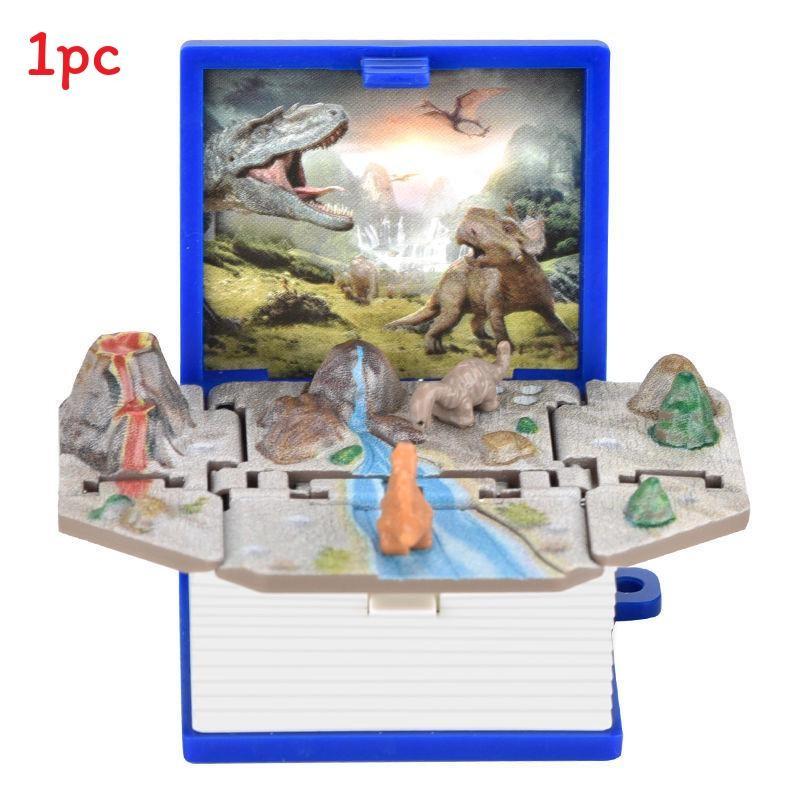 3d Pop Up Puzzle Book Keychain With Fortress Scene For Stress Relief And Creative Gift