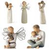 Gift Tabletop Decor Dad and Children Figurine Resin Crafts Mom and Son Figurine Home Ornament