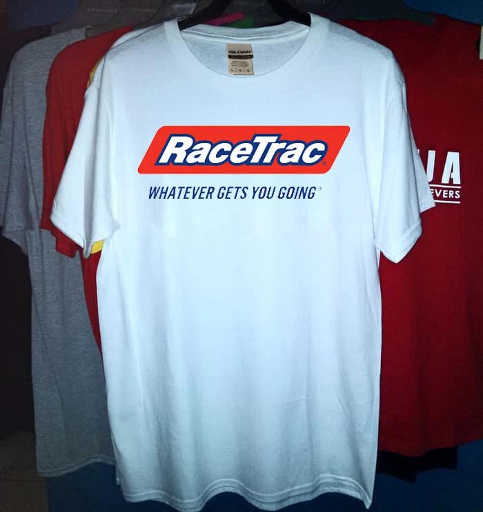 Men s and Women s T-shirts RaceTrac Race Trac USA White S