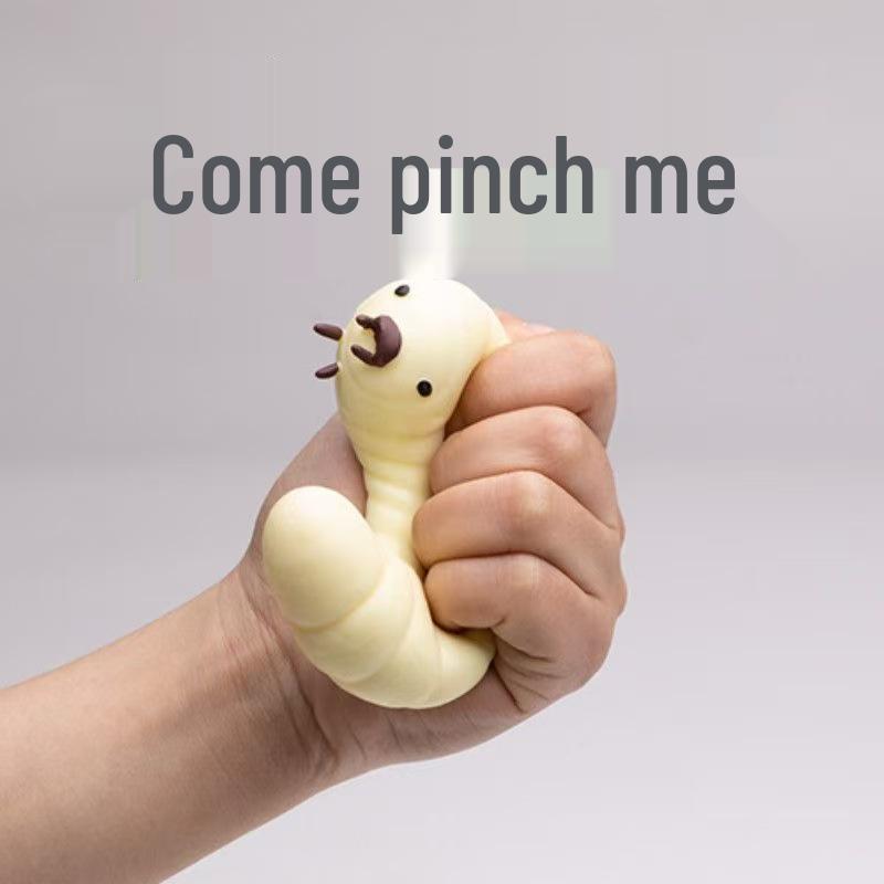 Stress Relief Soy Larvae Squeeze Caterpillar - Slow Rebound Toy