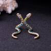Design Crystal Snake Dangle Earrings  Latest Party Earrings for Women Fashion Jewelry