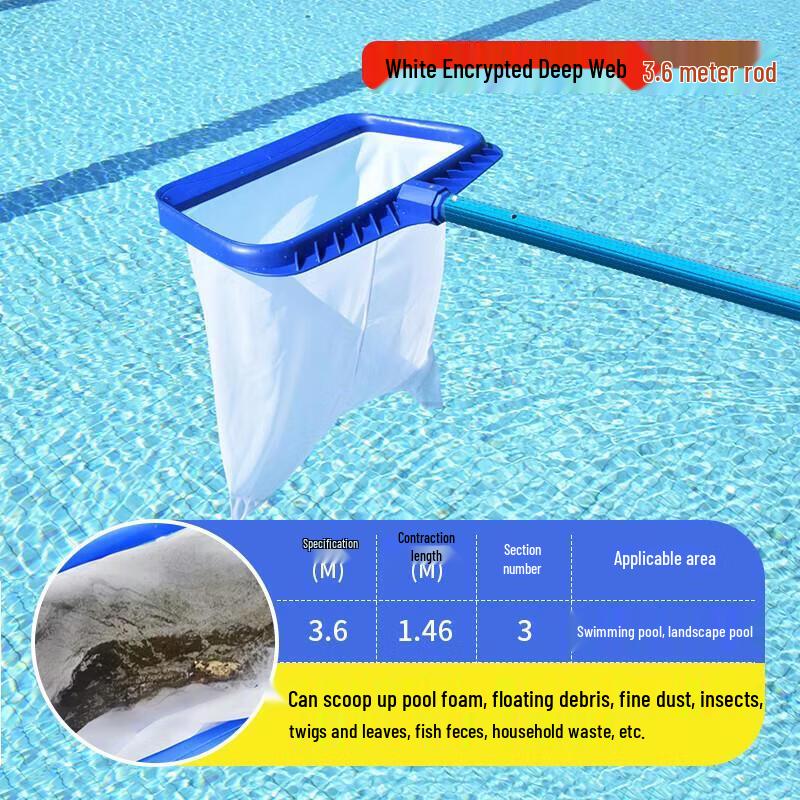 Pool Skimmer Net with 3.6m Pole