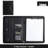 A4 Business Folder with Calculator and Zipper - Sales Manager's Document File Folder