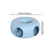 2 in 1 Cat Tunnel Bed Donut Cave Hideaway Pet Circle Hideout for Indoor Cats