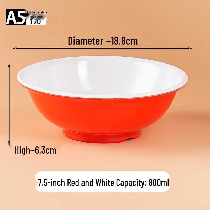Chinese Melamine Anti-slip Dining Bowl & Spoon Set