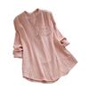 Hot Sale Large Size Bamboo Long Sleeve Shirt Women's Loose Multicolor Women's Top