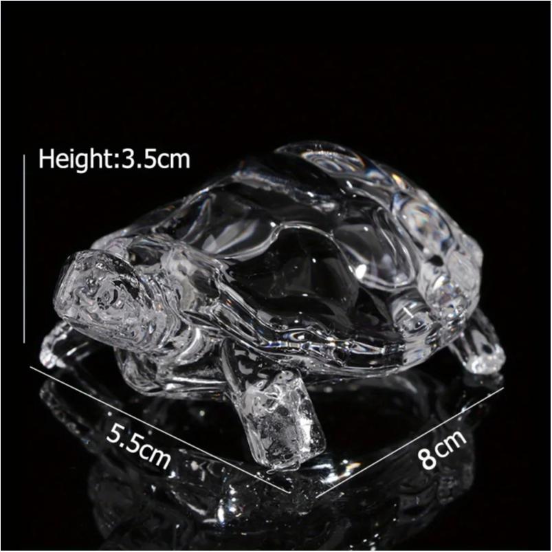Crystal Turtle Ornament, Mini Turtle Statue, Lucky Ornament, Suitable for Home Office Desk Decoration, Home Decoration