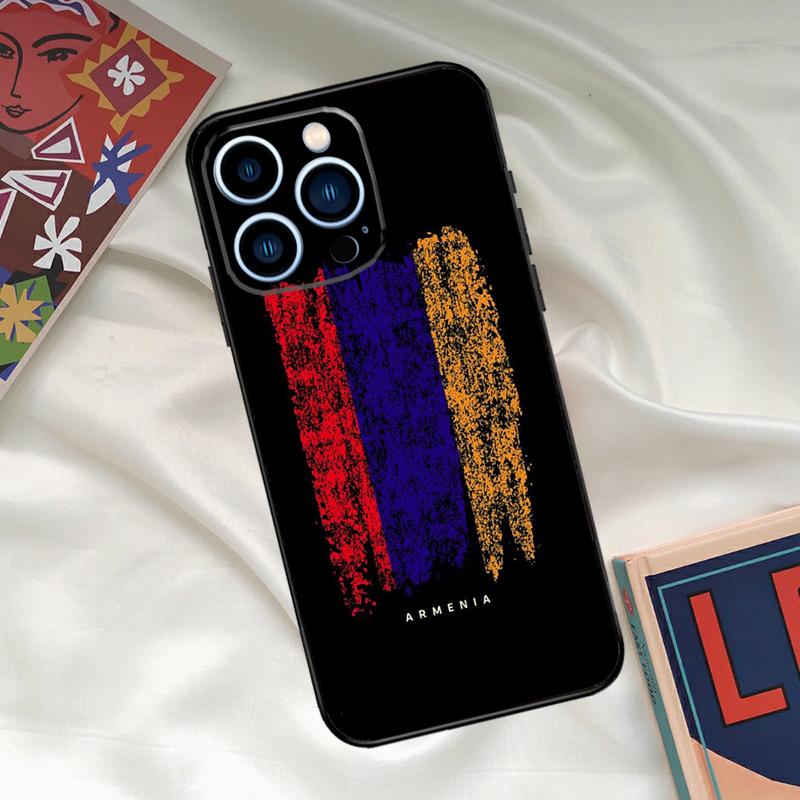 Armenian Flag Phone Case For iPhone 17 16 15 13 12 11 14 Pro Max 16 Plus 12 13 Mini 16e 17 Air Funda Cover