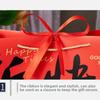 Paper Gift Packing Bag Bow Ribbon Red Present Wrap Bag Reusable Portable Clothing Handle Bag Birthday Party Decoration