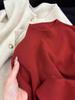 Women's New Year Limited Edition Angora Red Knit Sweater - Half-High Neck, Long Sleeve Base Layer Top for Autumn/Winter