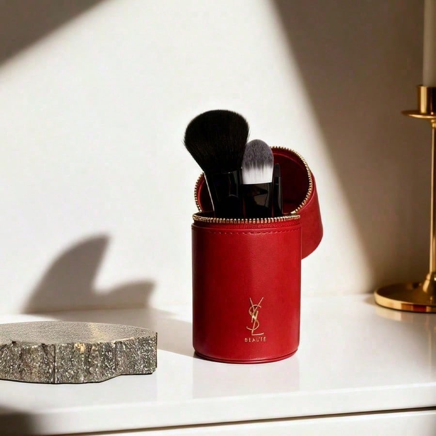 Yves Saint Laurent Lightweight Ladies' Lipstick and Makeup Bag