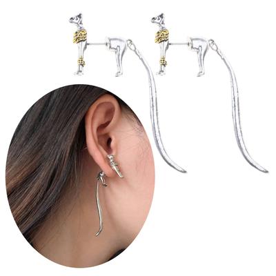 Chic Studs Earrings Stylish Ear Jewelry Alloy Texture Egyptian Cat Shape Ear Pin Ear Studs Perfect Gift for Women Girls