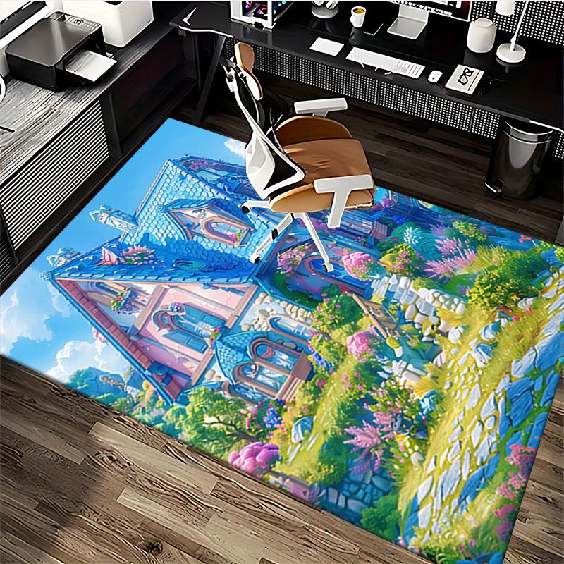 1pc Anime Cartoon Design Office Chair Mat - Festival Gift for Home Decor, Suitable for All Seasons.A073