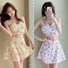Sexy Printed Suspender Vest Skirt High Waist A Word Bottoming Short Skirt Two-piece Set Summer New Women's Clothing Set