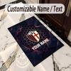 Crystal Velvet Rug Bologna FC Print Custom Name Text Floor Mat Home Decor
