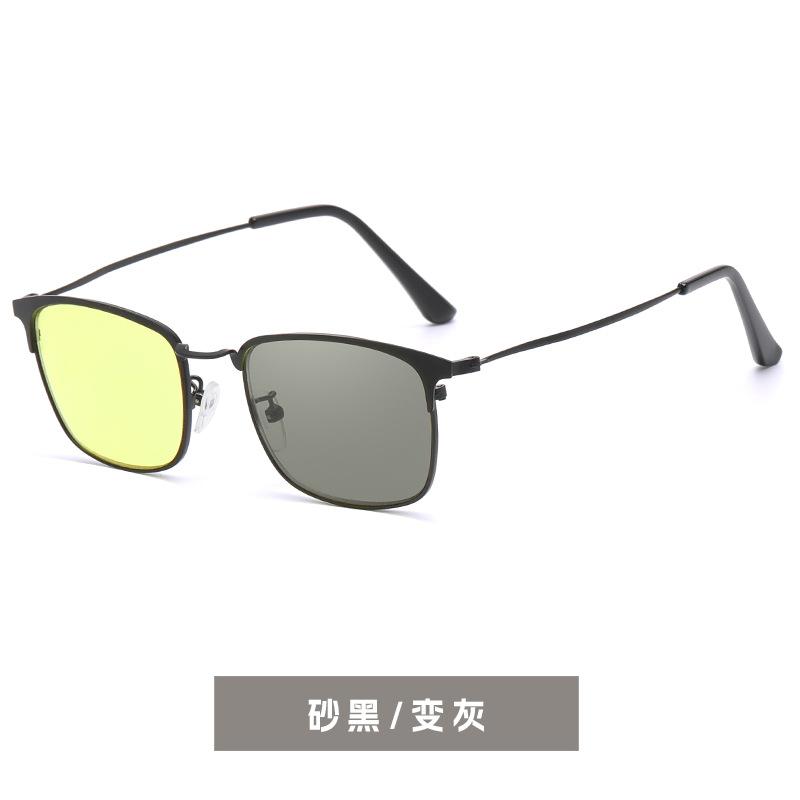 Night Vision Multi-Focus Color-Changing Yellow Film Anti-Blue Reading Glasses Business Flat Mirror Far And Near Intelligent Zoom night vision flat mirror anti-blue light