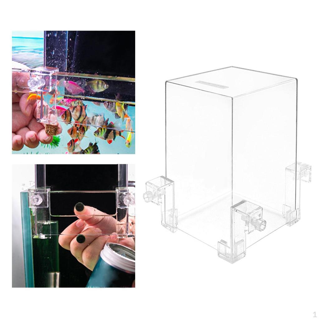 Fish Tank Landscaping Aquarium Decoration, Acrylic Transparent Breeding Isolation Box, Mini